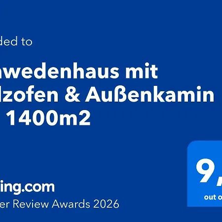 Tatil Evi Schwedenhaus Mit Holzofen & Aussenkamin Auf 1400m2 Tensbuttel-Rost